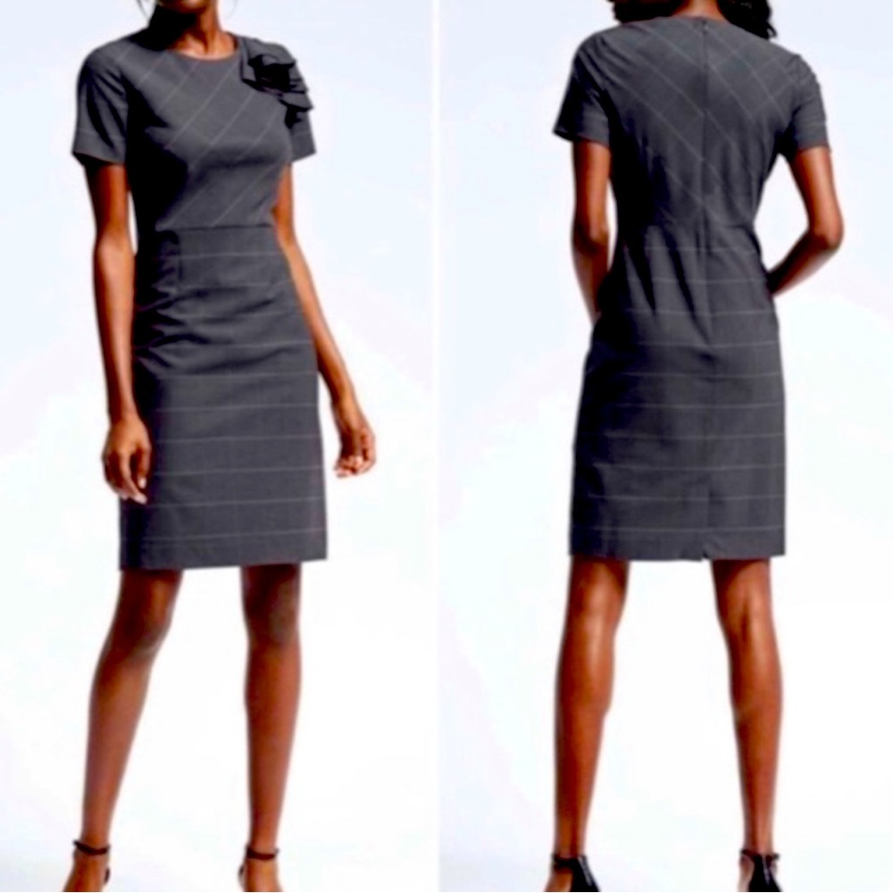 Banana Republic Charcoal Gray Window Dress